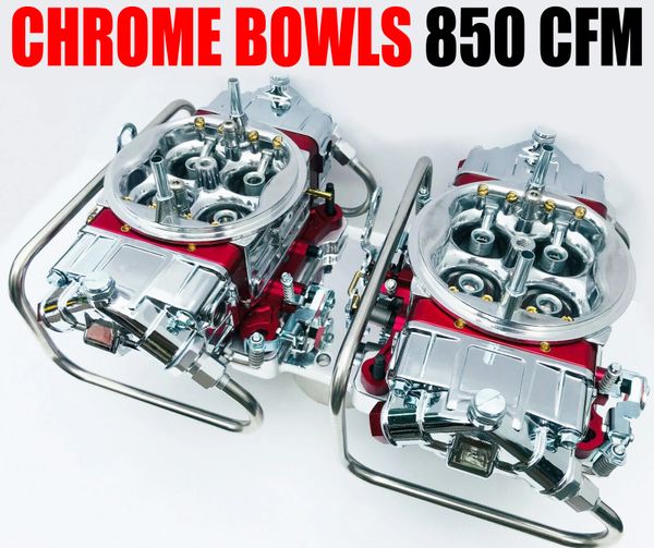 Quick Fuel 850 Cfm Blower Supercharger Carburetors Q850B2 With Chrome