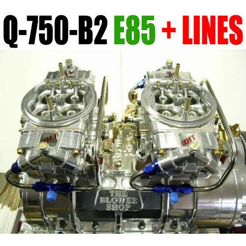 Quick Fuel 750 Cfm Blower Supercharger Carburetors Clear E85 Q750B2