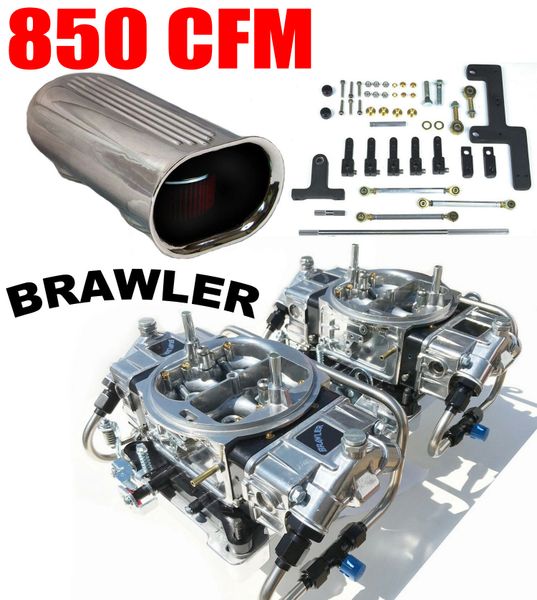 Quick Fuel 850 Cfm Blower Supercharger Carburetors BR-67214-B2 Combo