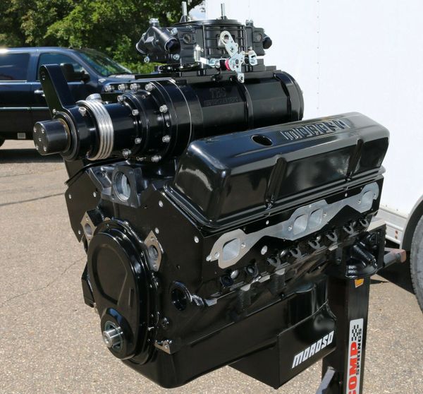 372 Small Block Chevy Blower Supercharger Motor In All Black