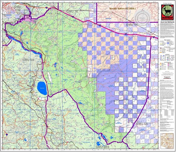 AZ HuntMap GMU 5B-North