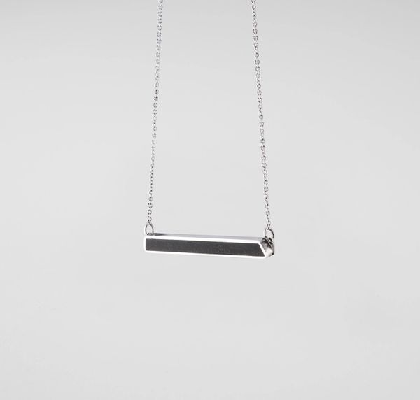 Silver Bar Necklace – RoseGold & Black Pty Ltd