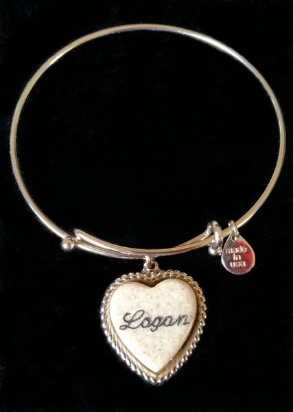 Expanding Bracelet with Heart Pendant