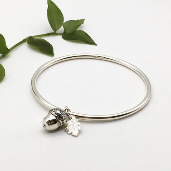 Silver deals acorn bracelet