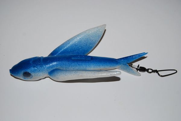 Carolina Lure Blue Crystal Yummee Flying Fish 5pk - Capt. Harry's
