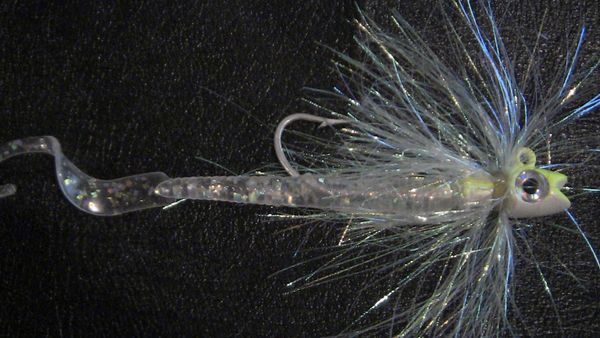 Smiling Mullet Flash Jig Fishing Lure With Worm-MADE IN USA!