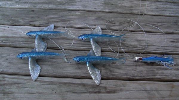 Yummee Delta Wing Flying Fish Inline Bird Fishing Lure Kits-MADE IN USA!