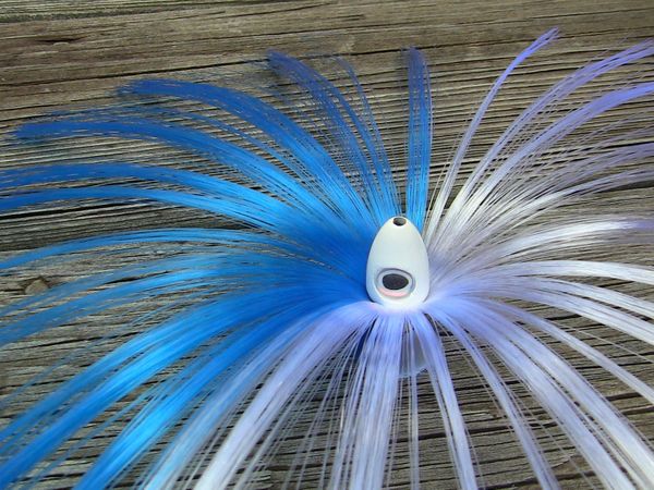 BLUEWING 1oz Sea Witch Lure with Lead Head Saltwater Fishing Lures Big Game Trolling  Lure Ballyhoo Trolling Skirt for Tuna, Wahoo, Sailfish, Mahi Mahi, White,  Topwater Lures -  Canada