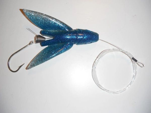 Lomubue Seawater Boat Fishing Bait Big Wings Flying Fish Tuna Baits Soft  Lure Tackle 