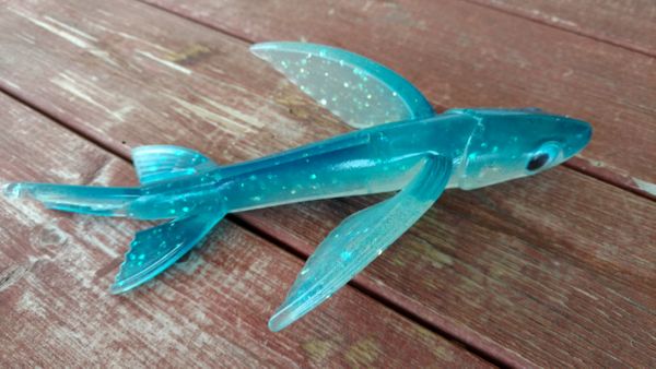 Bright Color Silicone Simulation Flying Fish, Yummy Tuna Lures