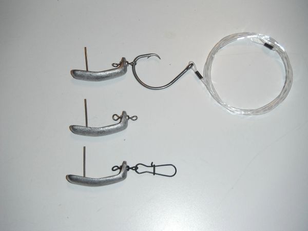 Carolina Lures' Circle Hook Weights-Speed Rig Ballyhoo For Sails