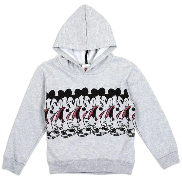 MICKEY MOUSE TODDLER BOYS GREY PULLOVER HOODIE