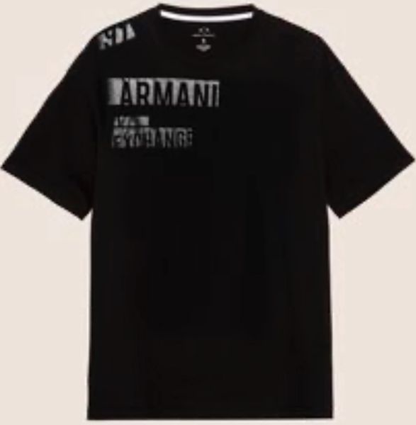 armani exchange black t shirts