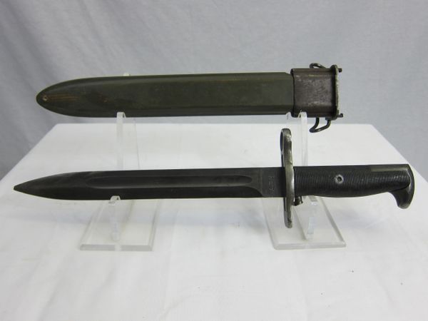 U.S. WWII M1 Garand Rifle 10 inch Bayonet, by American Fork & Hoe - ORIGINAL