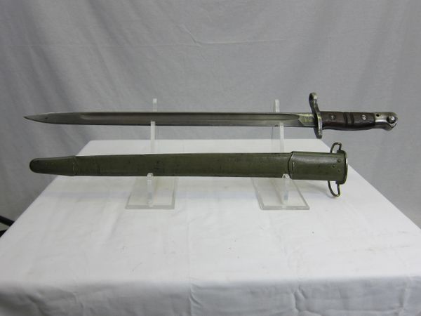 U.S. WWI M1917 Winchester 17" Rifle Bayonet marked "Circle W" w/M1917 Scabbard - ORIGINAL SOLD