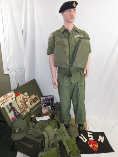 Vietnam War - US Navy "Swift Boat" River Patrol Uniform, Petty Officer Miller - ORIGINAL RARE -SOLD