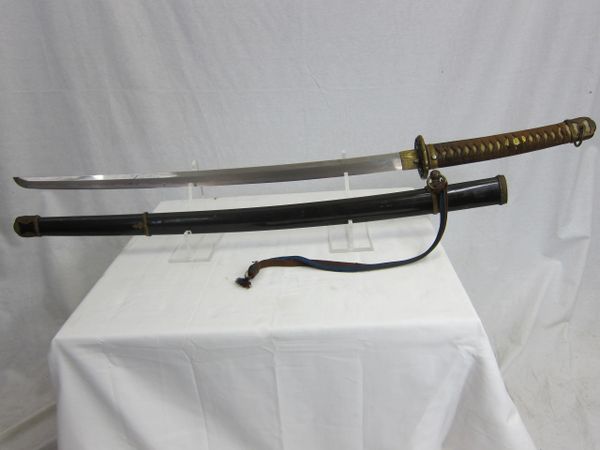 WWII Japanese Officers Katana Sword, Blade is over 150 Yrs. old. - ORIGINAL RARE -