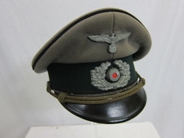WWII German Pioniere Officer's Visor Cap - ORIGINAL RARE -