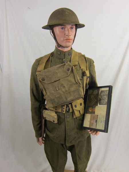 WWI - U.S. 3rd. Infantry Division, Machine Gunner Battle Uniform, ID'd Grouping - ORIGINAL RARE -