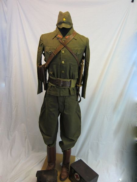 WWII Japanese Officer's Complete Tropical Battle Uniform Group -ORIGINAL RARE - SOLD