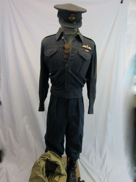 WWII British Royal Air Force Uniform of a "Spitfire" Fighter pilot KIA in the Battle of Britain over England - ORIGINAL VERY RARE -SOLD