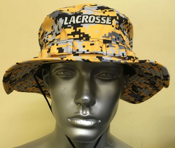 Yellow Gold Lacrosse Digital Camo Bucket Hat