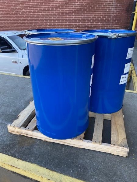 Steel smooth side food grade 55 gallon drum with massive lever locking
