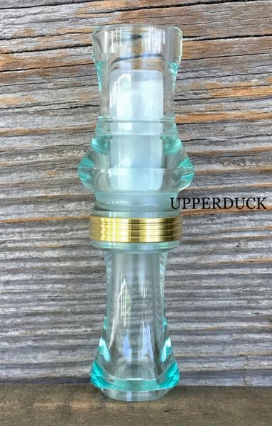 NEW JJ LARES T1 TIMBER ACRYLIC MALLARD DUCK CALL  POLISHED SMOKE WITH GREEN BAND 