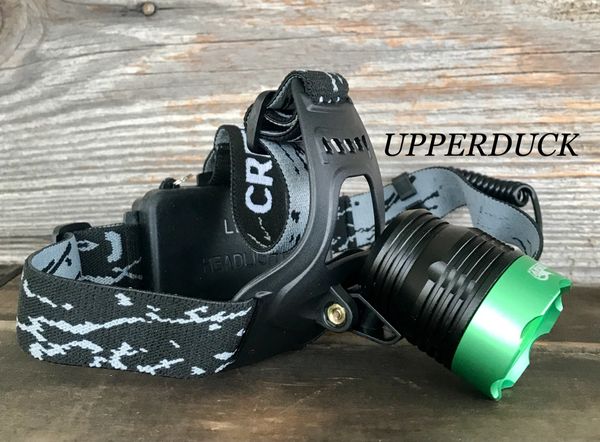 GREEN Ducks Unlimited Headlamp Headlight Fishing Head Torch Duck Hunting  Lamp