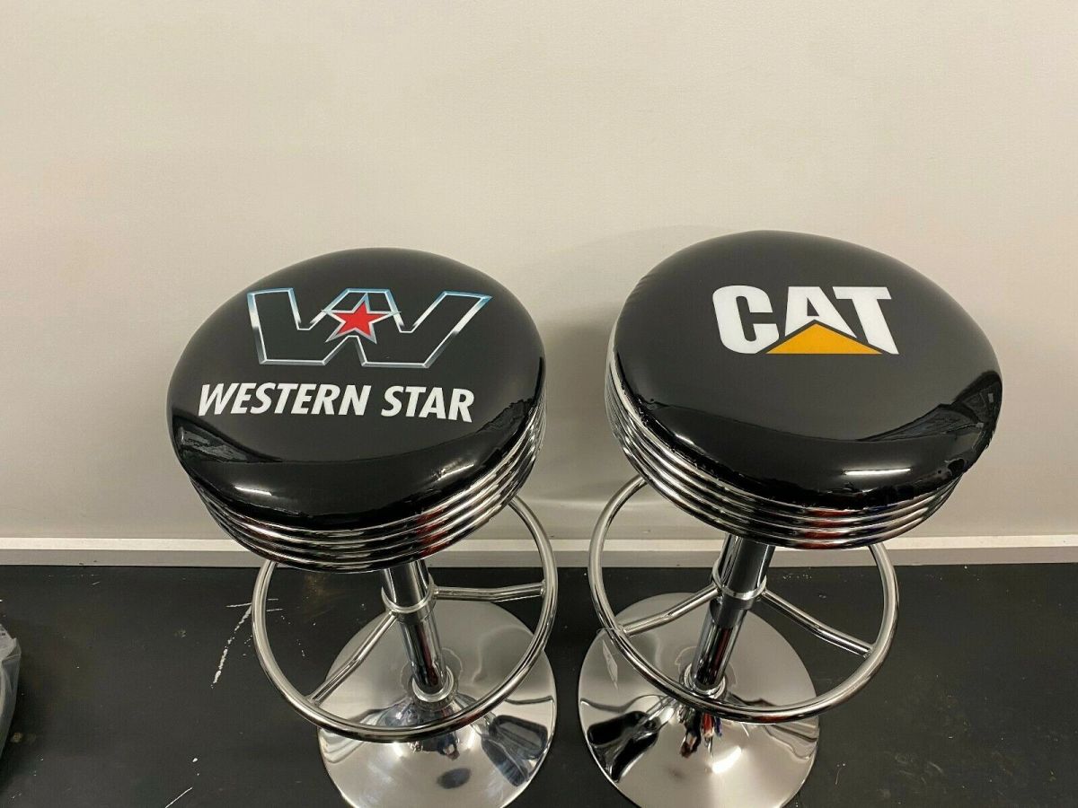 WESTERN STAR & CATERPILLAR BAR STOOLS