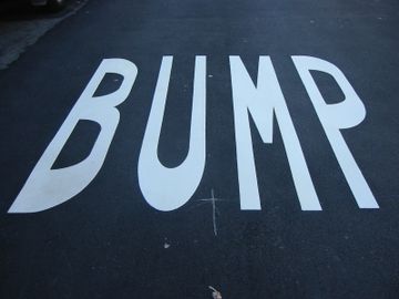 BUMP Road signs made from Preformed thermoplastics by Surface Signs Of NY