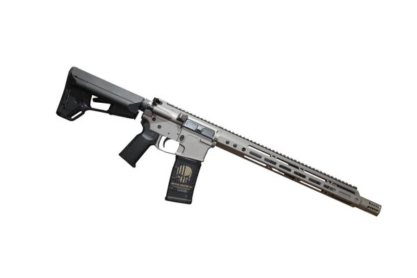 AR15 16" 300 BLACKOUT BILLET RIFLE W/ MAGPUL ACS CUSTOM GUN METAL GREY