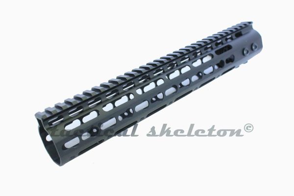 10 Ultra Super Slim Keymod Rail One Piece Handguard 223 556 300blk Tactical Skeleton