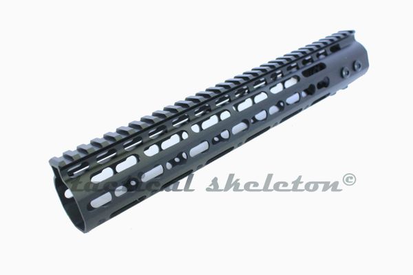 12 Ultra Super Slim Keymod Rail One Piece Handguard 223 556 300blk Tactical Skeleton