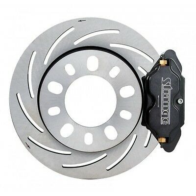 Strange Pro Series H/D Front Brake Kit 1993-2002 Toyota Supra Reusing OEM Hubs 1 Pc Rotors, 4 Piston Calipers & DTC-30 Semi Metallic Pads