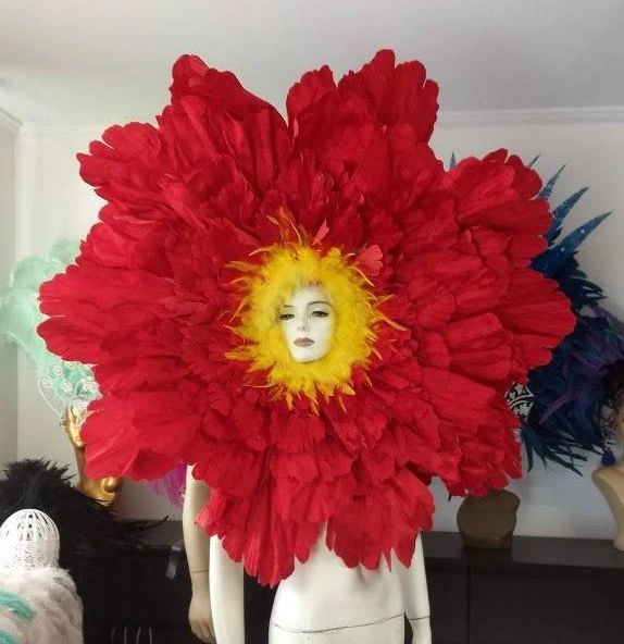 Rex flower Samba Costume feather Piece Feather Fantasy Fest Carnival ...
