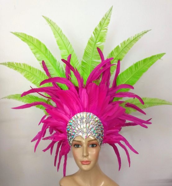 Carnival Headdress Samba Costume feather Piece Fantasy Fest Carnival ...