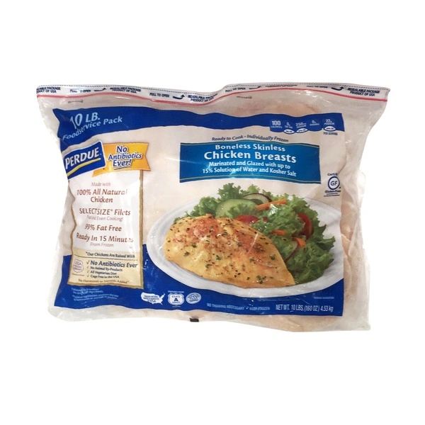 CHICKEN, BREAST, FROZEN, 10 LB