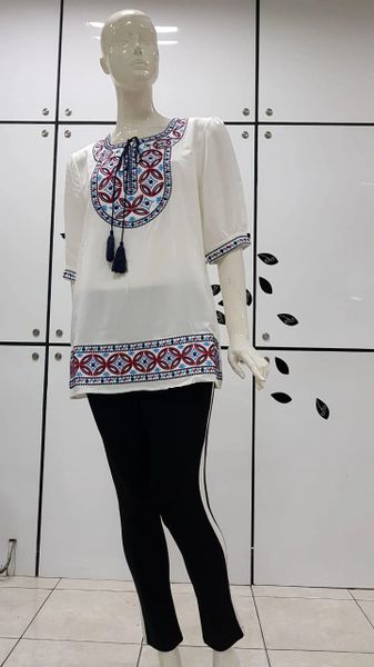 Embroidered White Blouse (IDR 299.500)