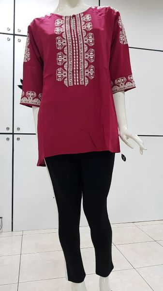 Red Embroidered Blouse (IDR 299.500)