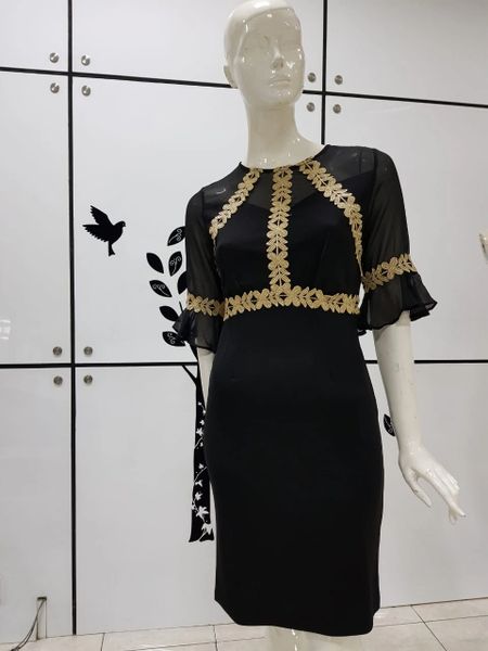 Black Dress with Golden Strings (IDR 599.500