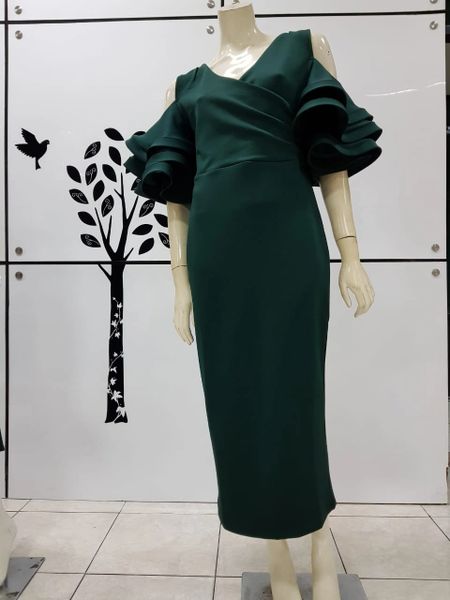 Green Dress with Frills (IDR 599.500)