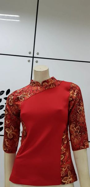 Red Blouse With Batik combination (IDR 359.500)