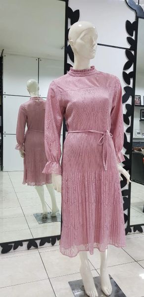 Pink Plisket Dress