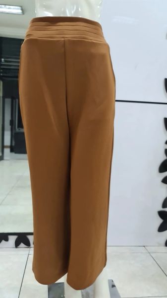 Brown Pants with Rubber Strap