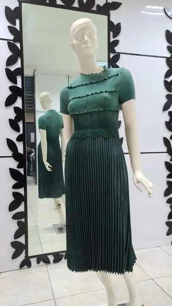 Green Premium Fleesketch Dress