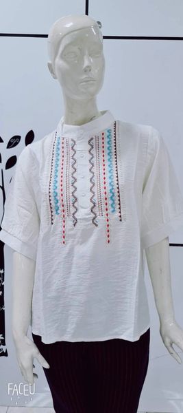 Embroidered Eid Blouse With Buttons