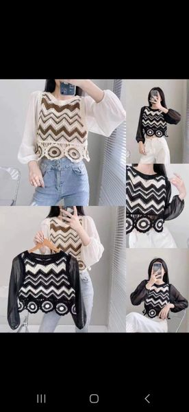 Zig Zag Knit Blouse