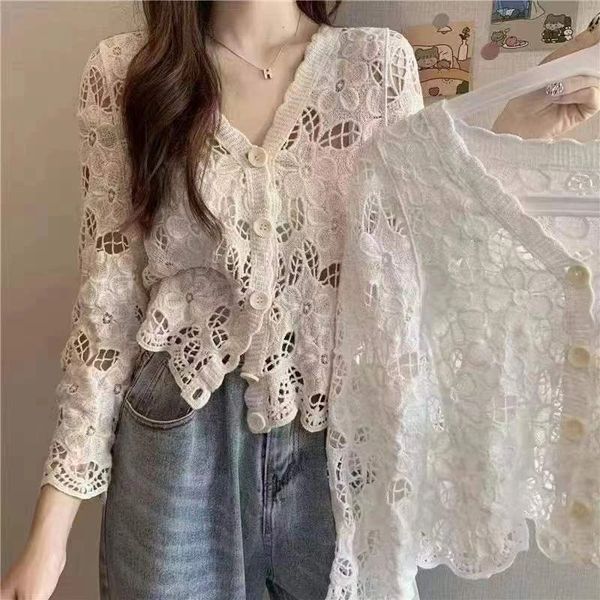 Knit Brocade Blouse