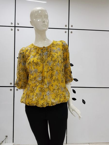 Flowery Yellow Blouse (IDR 299.500)